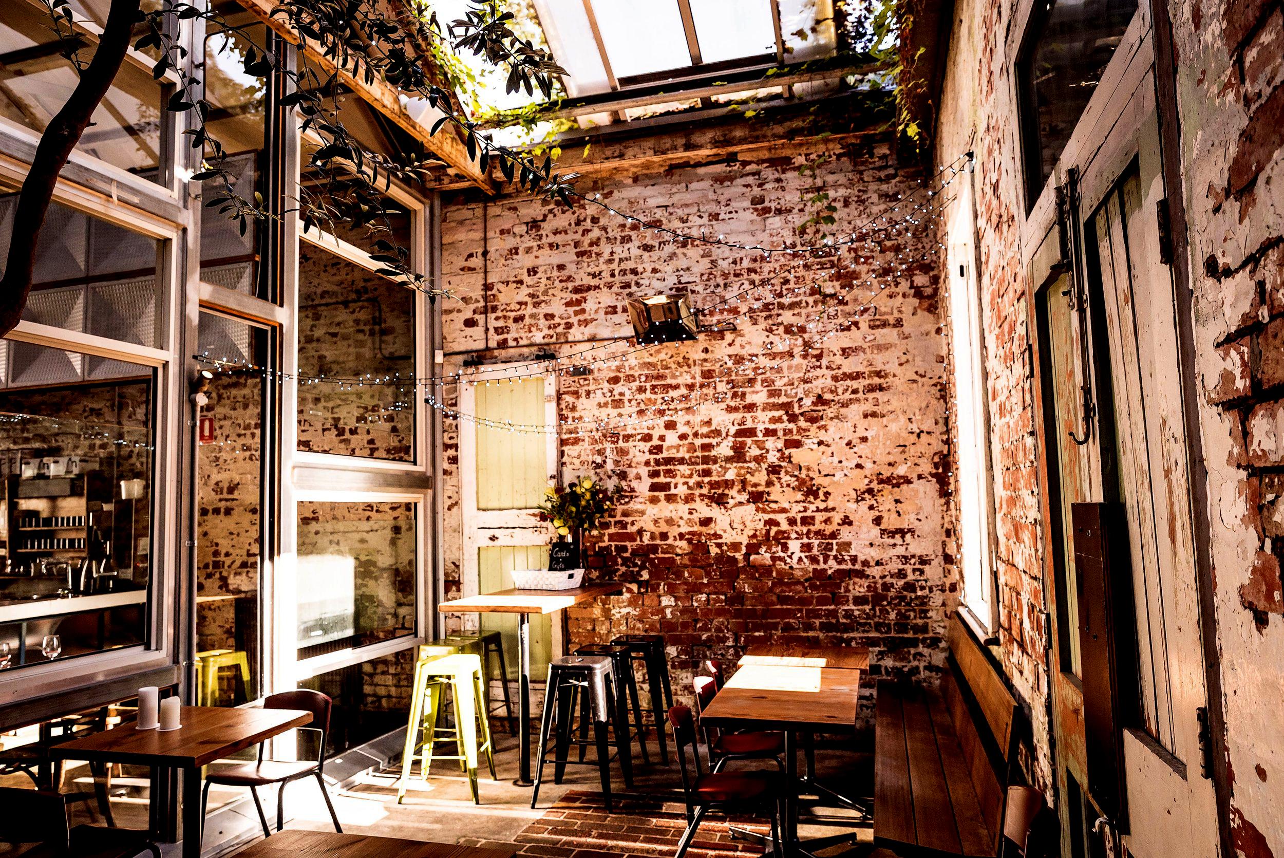 Courtyard dining area