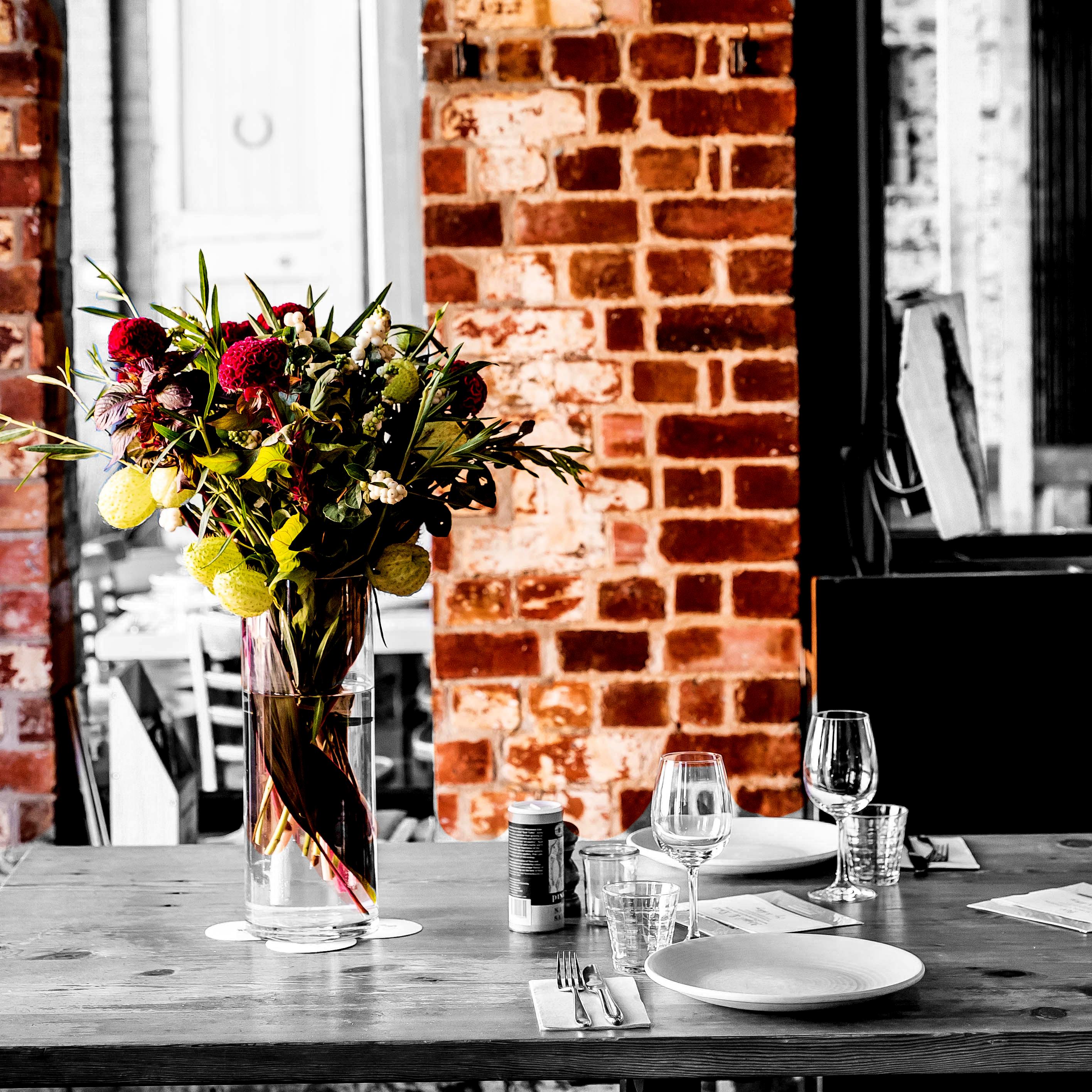 Interior dining space